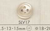 SLV17 DAIYA BUTTONS Bottone in poliestere effetto conchiglia