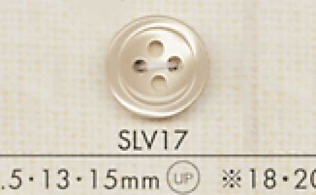 SLV17 DAIYA BUTTONS Bottone in poliestere effetto conchiglia