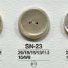 SN23 Bottone lucido a due fori in materiale naturale Takase Shell