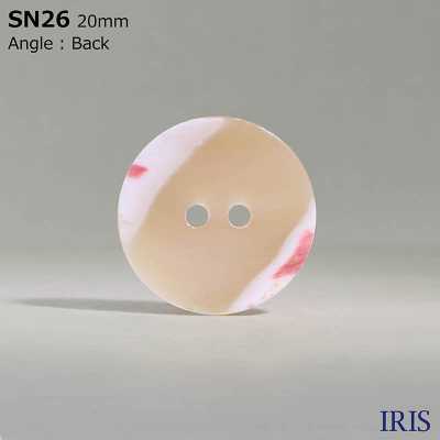 SN26 Materiale Naturale Realizzato Da Takase Shell 2 Fori Pulsante Lucido IRIS Sottofoto