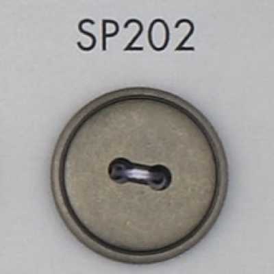 SP202 Bottone placcato in resina ABS