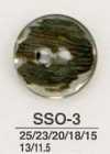 SSO3 Conchiglia In Materiale Naturale Realizzata Con Bottone Lucido A 2 Fori