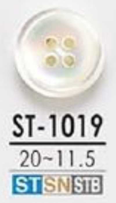 ST1019 Bottone lucido a 4 fori in shell Takase