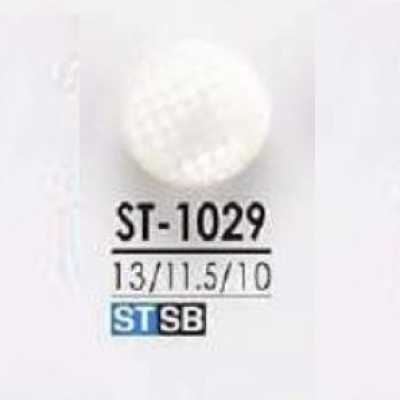 ST1029 Bottone con gambo ad anello semicircolare in conchiglia Takase/ottone
