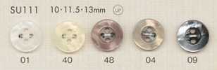 SU111 DAIYA BUTTONS Bottone in poliestere effetto conchiglia