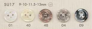 SU17 DAIYA BUTTONS Bottone in poliestere effetto madreperla
