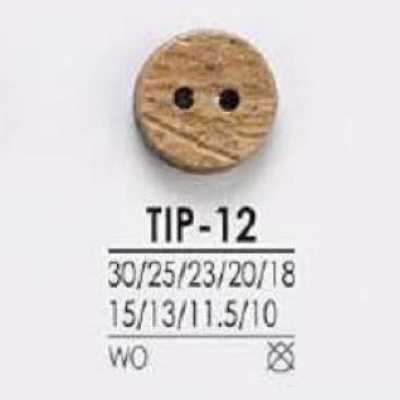 TIP12 Bottone in legno a due fori da cucire