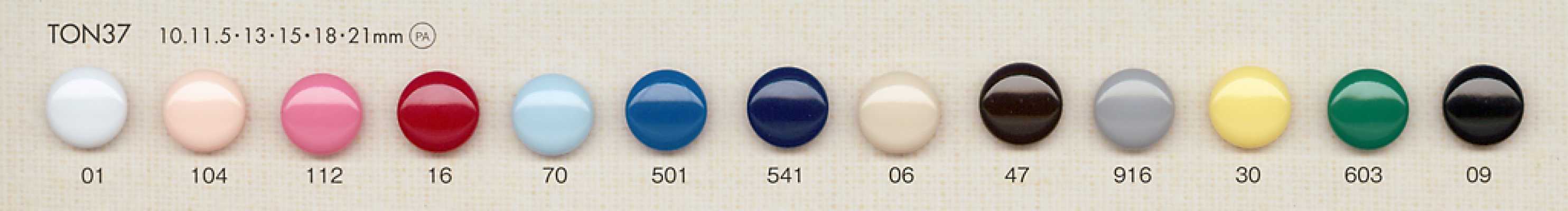 TON37 Bottone semplice in nylon