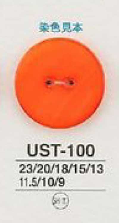 UST100 Bottone in conchiglia tinto a 2 fori