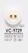 VC9729 Bottone a occhiello a due fori per tintura