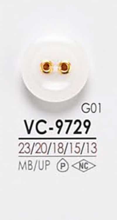 VC9729 Bottone a occhiello a due fori per tintura