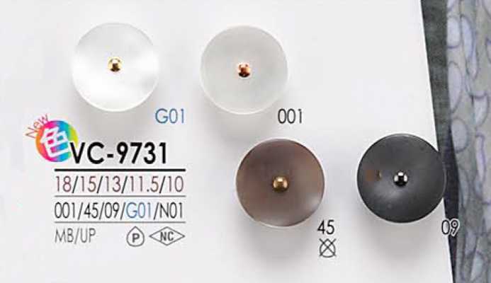 VC9731 Bottone effetto conchiglia Pin Curl per tintura