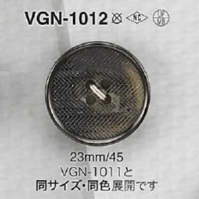VGN1012 Bottone a 4 fori frontale in resina di poliestere/ottone