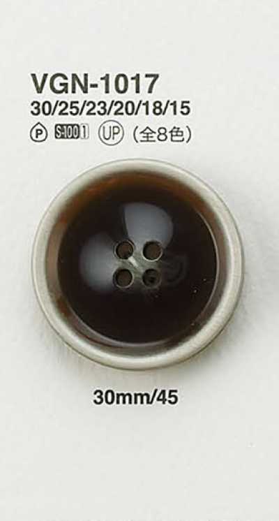 VGN1017 Bottone piatto effetto corno di bufalo