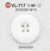 VL717 Bottone in resina poliestere a 4 fori