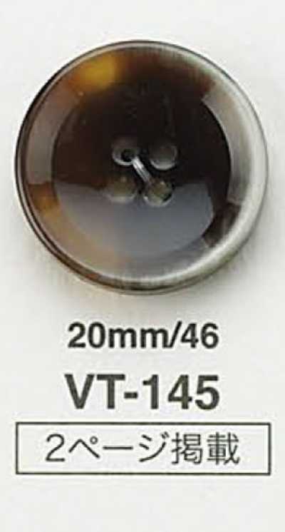 VT145 Bottone piatto in stile Buffalo