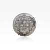 MA2266F Bottone A Gambo Semi-anello In Ottone