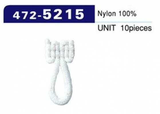 472-5215 Asole e bottoni, tipo nylon lanoso, medio (10 pezzi)