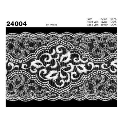 24004 Merletto in tulle, larghezza stretta