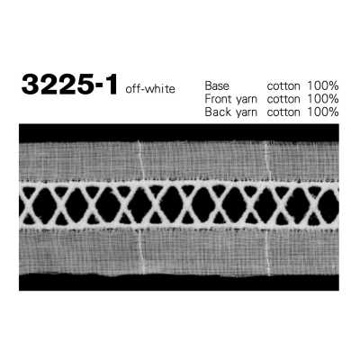 3225-1 Merletto stretto in cotone