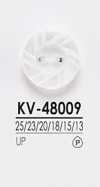 KV48009 Bottone semplice in poliestere a 2 fori