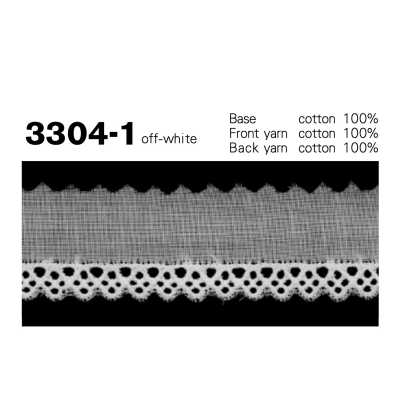 3304-1 Merletto stretto in cotone