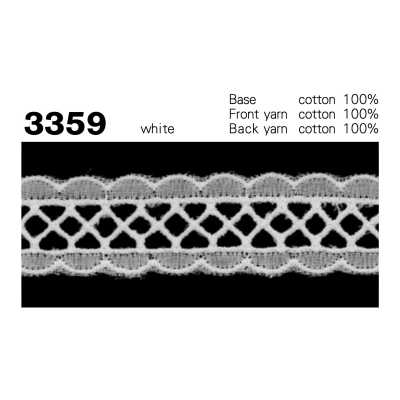 3359 Merletto stretto di cotone