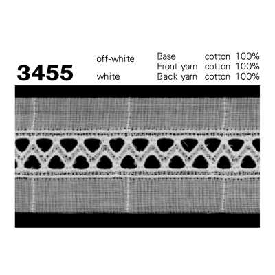 3455 Merletto fine in cotone