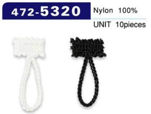 472-5320 Asole e bottoni, tipo cordoncino a catena, lunghezza totale 30 mm (10 pezzi)