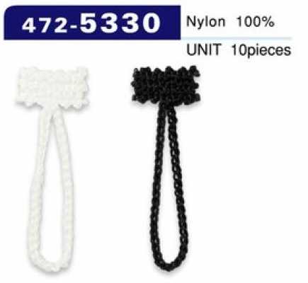 472-5330 Cordino tipo catena per asole e bottoni, lunghezza totale 38 mm (10 pezzi)