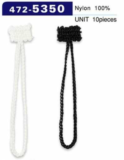 472-5350 Asole e bottoni, tipo a cordoncino a catena, lunghezza totale 60 mm (10 pezzi)