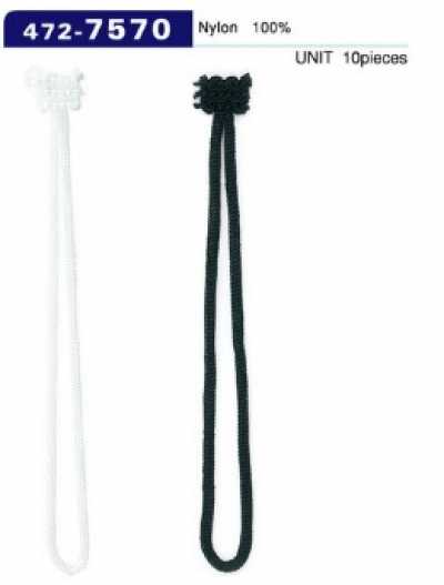 472-7570 Asole e bottoni, tipo filato Lily, lunghezza totale 83 mm (10 pz.)