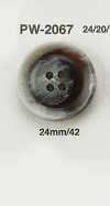 PW2067 Bottone piatto effetto corno