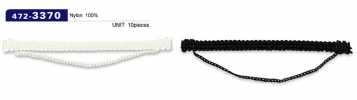 472-3370 Asole e bottoni, tipo cordoncino a catena, 7 mm H x 85 mm W (confezione da 10)