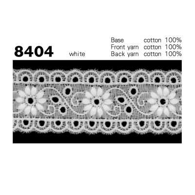 8404 Merletto stretto in cotone