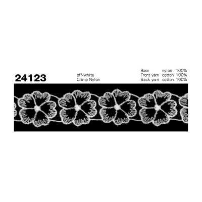 24123 Merletto in nylon crimpato