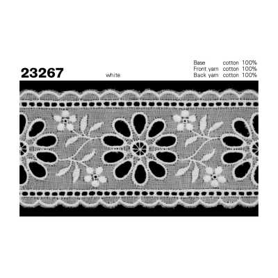 23267 Merletto stretto in cotone