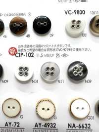 CIP102 Bottoni Con Rondella Con Occhiello A 4 Fori[Pulsante] IRIS Sottofoto