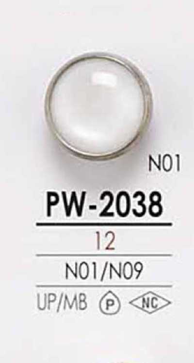 PW2038 Bottone a calotta effetto madreperla a 4 fori per tintura con gambo chiuso