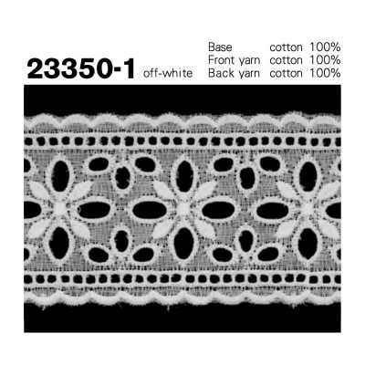 23350-1 Merletto stretto in cotone