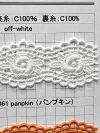 25211 Pizzo Chimico A Larghezza Ridotta Kyowa Lace Sottofoto