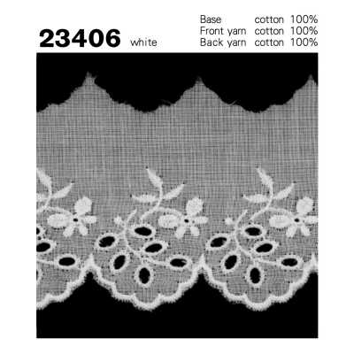 23406 Merletto di cotone