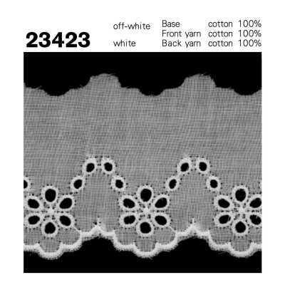 23423 Merletto di cotone