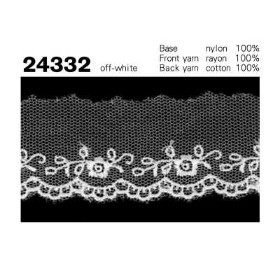 24332 Merletto stretto in tulle
