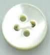 T1004 Bottone piatto in conchiglia a 4 fori, spessore 4 mm