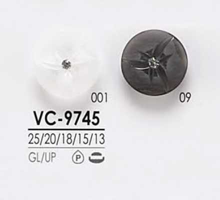VC9745 Bottone con pietra di cristallo stile pin curl per tintura