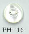 PH16 Bottone in conchiglia con bordo a 2 fori