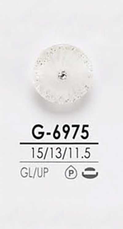 G6975 Bottone in pietra di cristallo stile pin curl per tintura