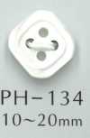PH134 Bottone A Conchiglia A Forma Di Diamante Con Bordo A 4 Fori