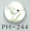 PH244 Bottone in conchiglia a 2 fori a forma di fiore
